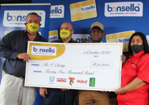 bonsella® rewards member with R25 000 cash!